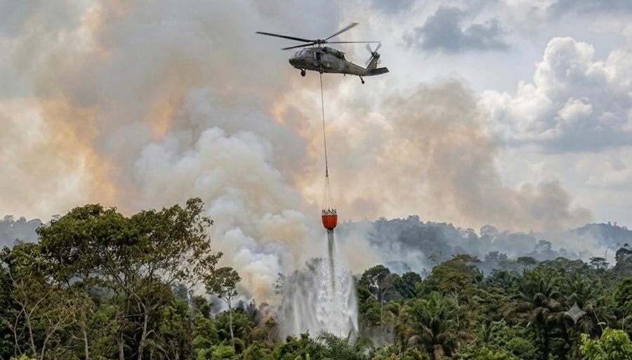 Pemerintah Naikkan Intensitas Operasi Karhutla di Kalteng dan Sumsel, 64 Armada Udara Dikerahkan